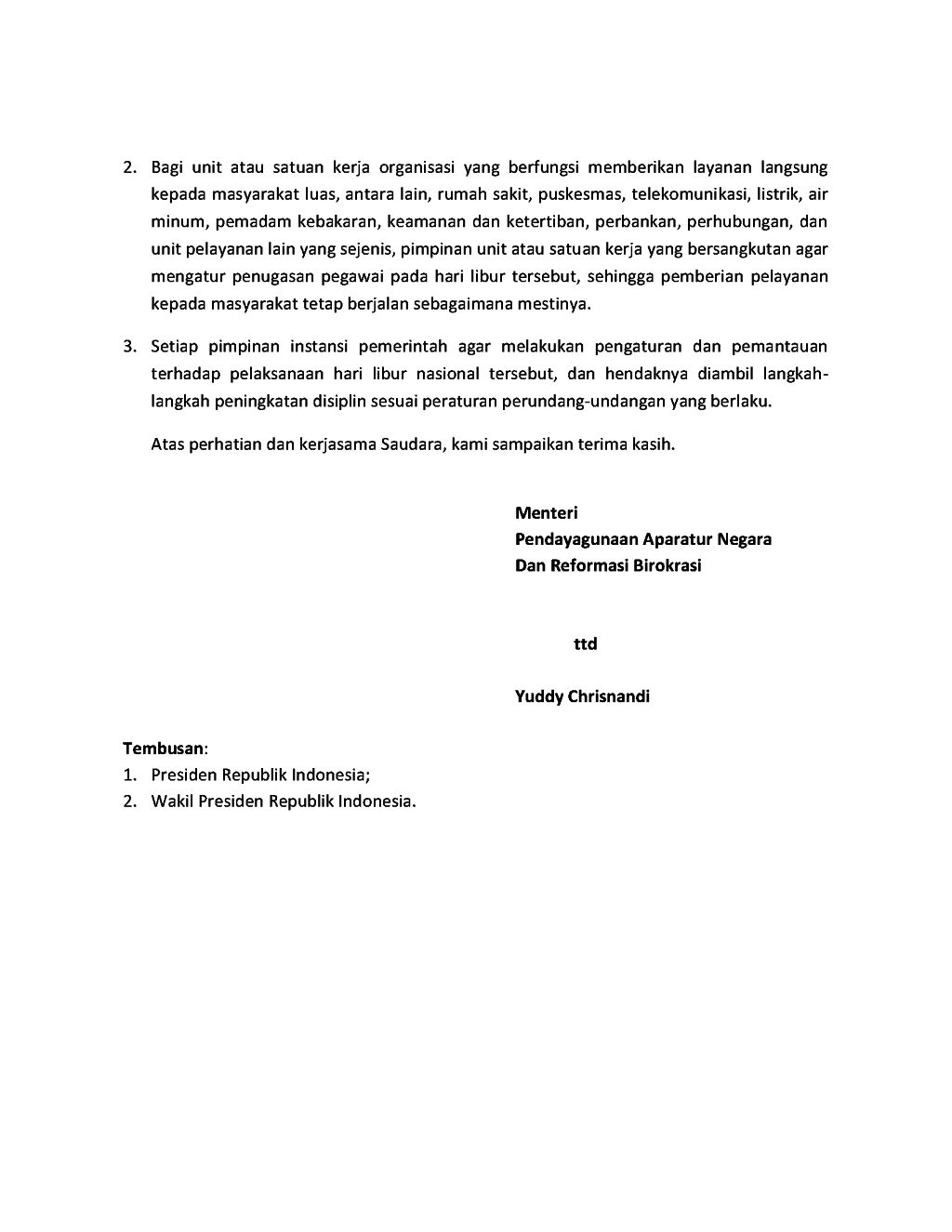 B 3824 MPANRB 11 2015 Pelaksanaan Hari Libur Nasional Pilkada Page 2