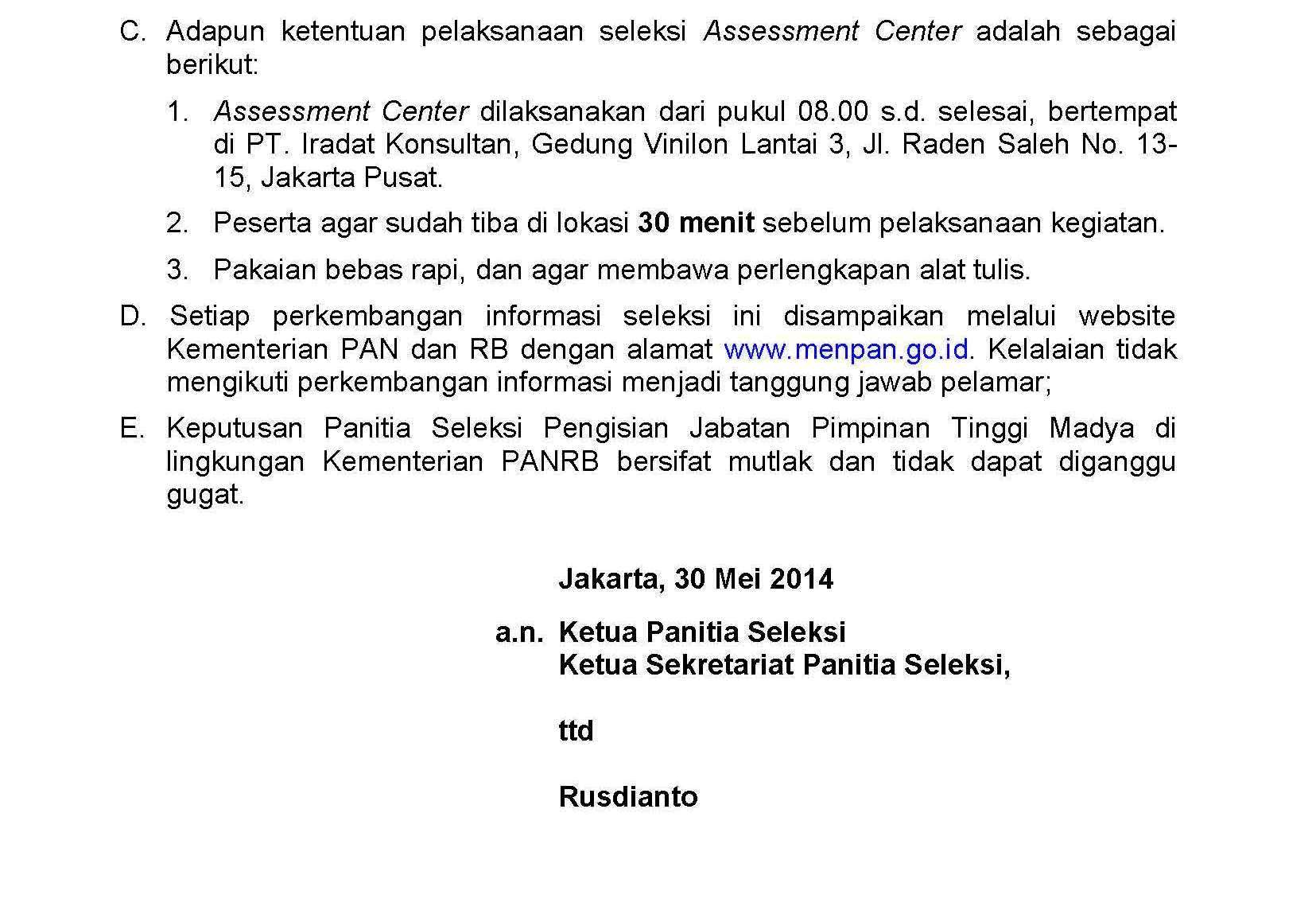 20140530 pengumuman asesment center2