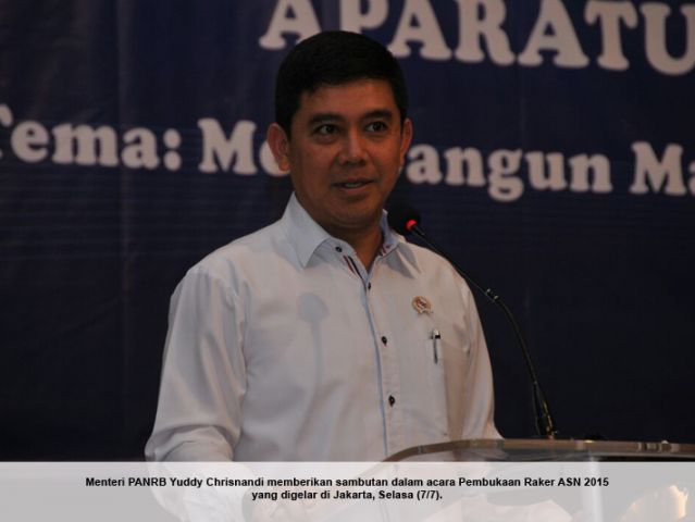 20150707 Menteri membuka Raker ASN 2015 1 1