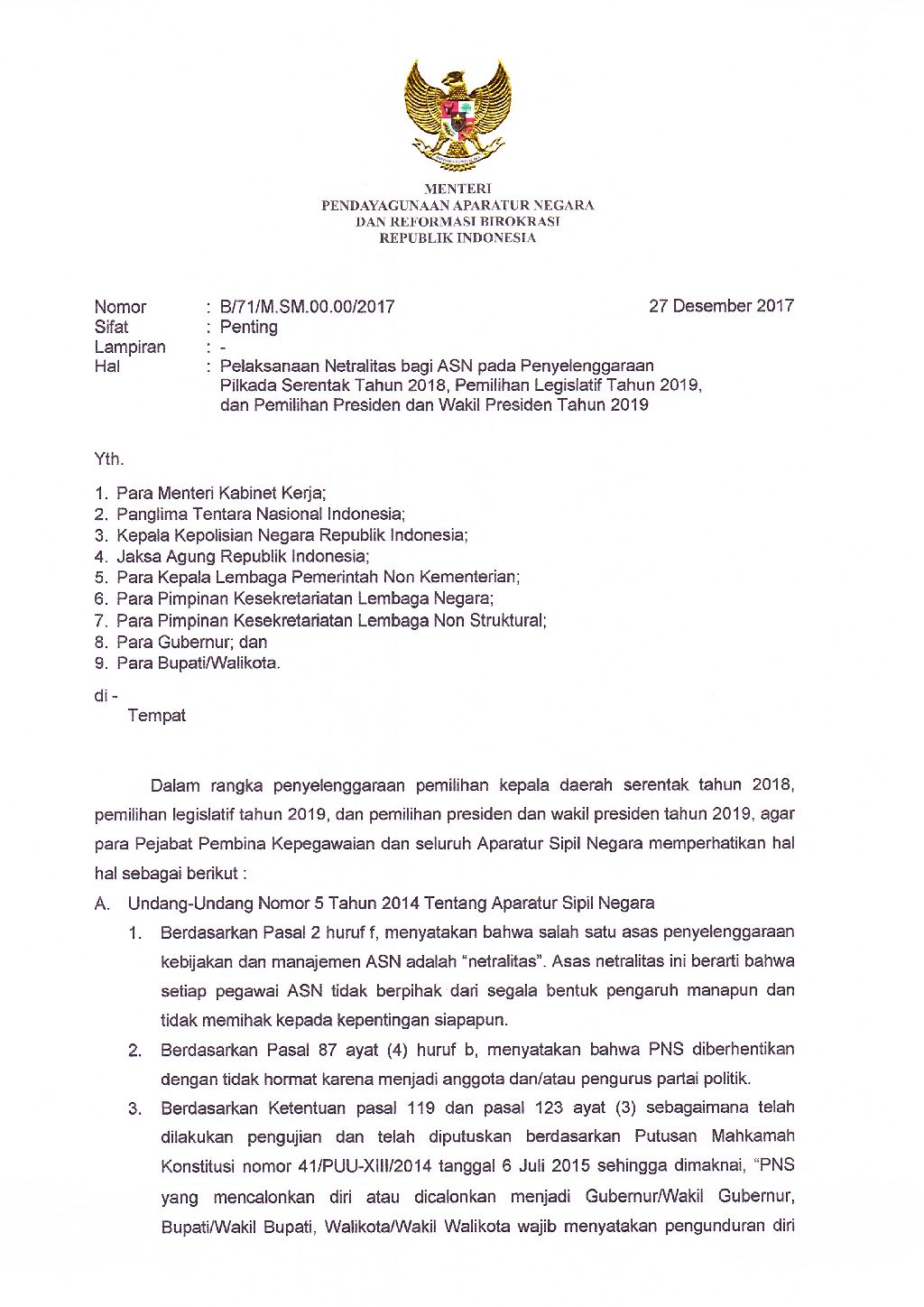 20171227 Surat Menteri Netralitas Page 1