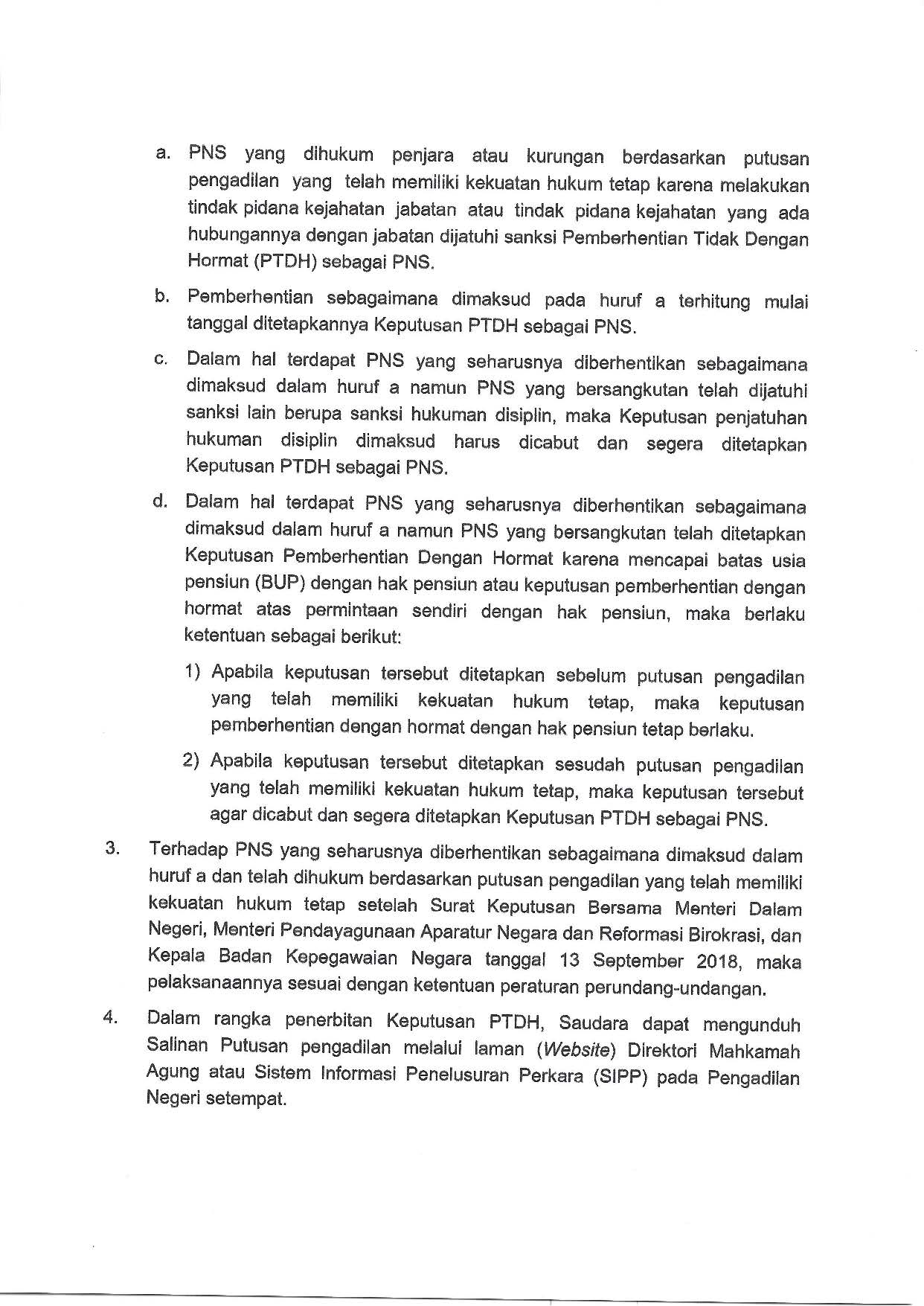 20190401 SURAT MENTERI PANRB TENTANG JUKLAK PTDH PNS KORUPSI B 50 M SM 00 00 2019 Page 2