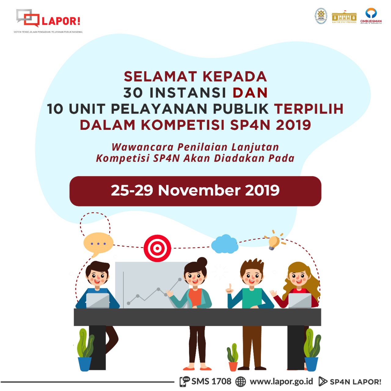 20191119 Top 40 Kompetisi SP4N LAPOR