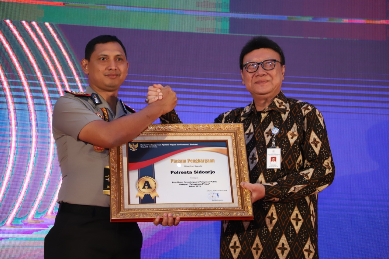 20191122 Penghargaan Kapolres Sidoarjo Kombes Pol Zain Dwi Nugroho