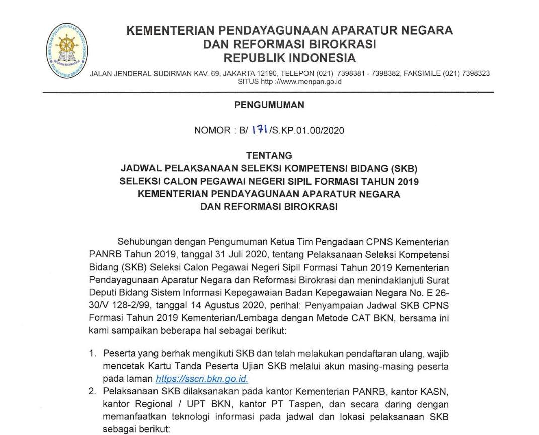 20200819 Pengumuman SKB