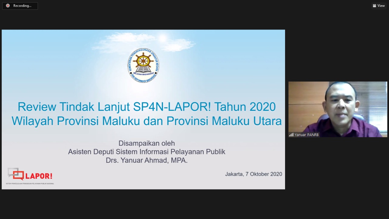 20201009 Suntikan Spirit Untuk Maluku dan Maluku Utara Tangani Aduan Publik 1