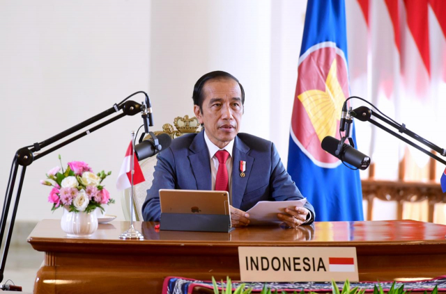 20201113 Pidato di KTT Pleno ke 37 ASEAN Presiden Jokowi Sambut Baik Kerangka Kerja Sama ASEAN Travel Corridor Agreement