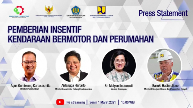 20210302 Insentif Kendaraan Bermotor dan Properti untuk Gairahkan Konsumsi dan Percepat Ritme Pemulihan Ekonomi