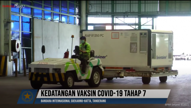 20210325 16 Juta Dosis Vaksin COVID 19 Tiba di Tanah Air