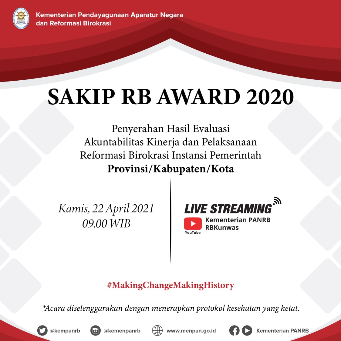 20210422 Kementerian PANRB Akan Selenggarakan SAKIP RB Award 2020 2