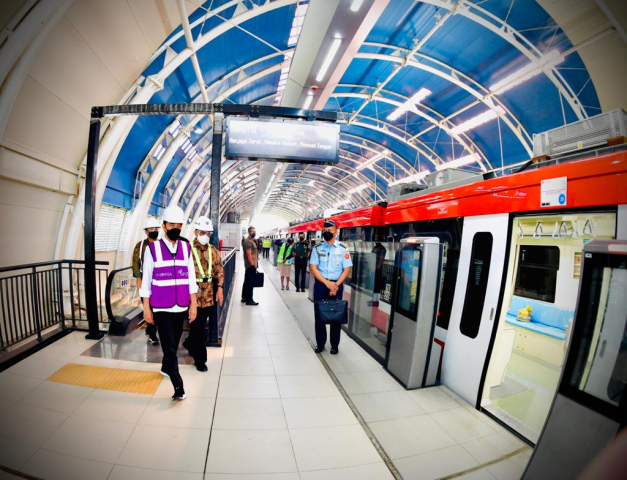 20210610 Menhub Pembangunan LRT Jabodebek Wujud Kolaborasi Anak Bangsa Hadirkan Transportasi Massal