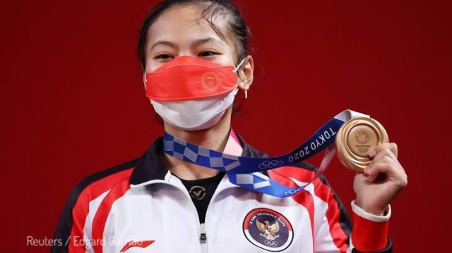 20210726 Presiden Sampai Ucapan Selamat Atas Raihan Medali Pertama Indonesia di Olimpiade Tokyo