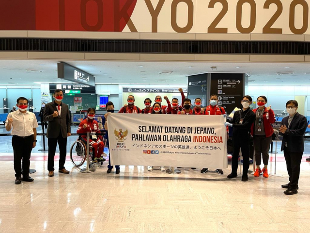 20210818 KBRI Tokyo Sambut Tim Kloter Pertama Kontingen Indonesia untuk Paralimpiade Tokyo 2020