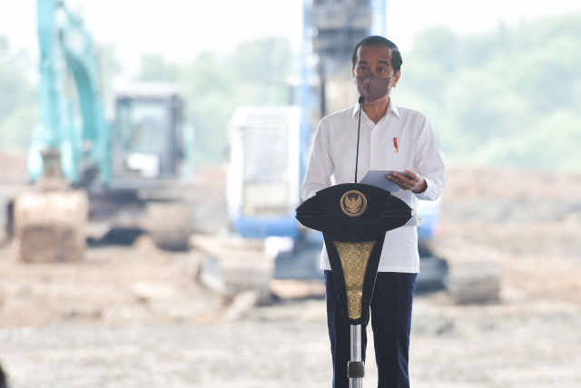 20210916 Presiden Jokowi Groundbreaking Pabrik Baterai Kendaraan Listrik Pertama di Indonesia