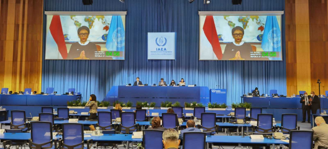 20210922 Di Pertemuan IAEA Menlu RI Serukan Penggunaan Nuklir untuk Tujuan Damai