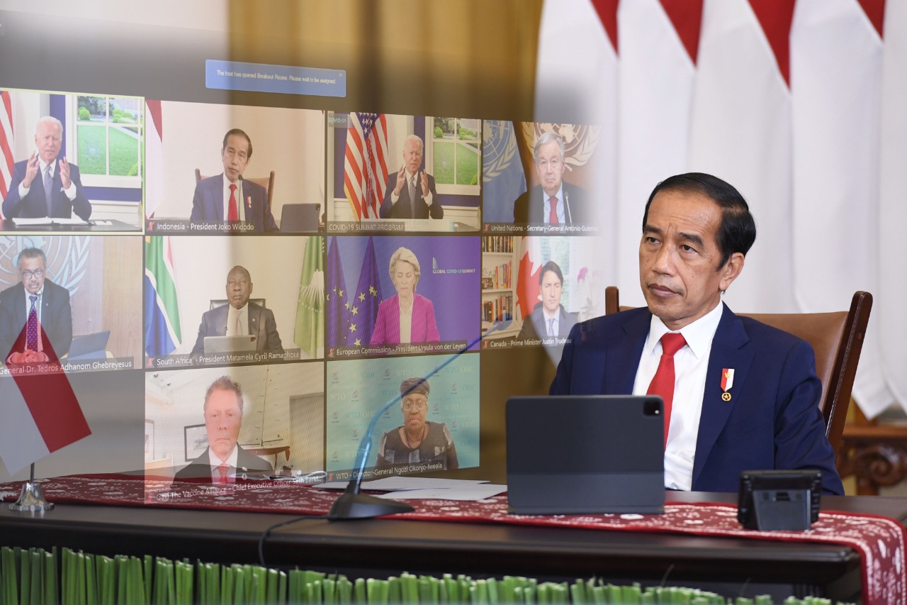 20210923 Indonesia Dorong Penguatan Sistem Ketahanan Kesehatan Dunia pada Global Covid 19 Summit