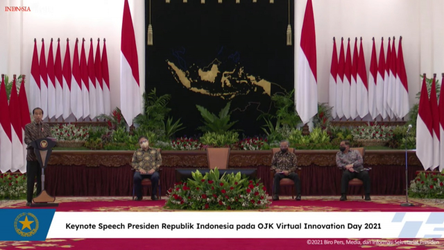 20211012 Presiden Jokowi Jaga dan Kawal Perkembangan Digitalisasi Keuangan