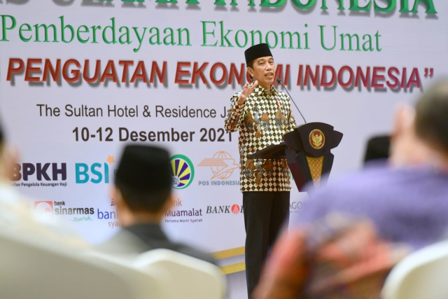 20211214 Presiden Tegaskan Komitmen Indonesia Jadi Pusat Ekonomi Syariah di 2024