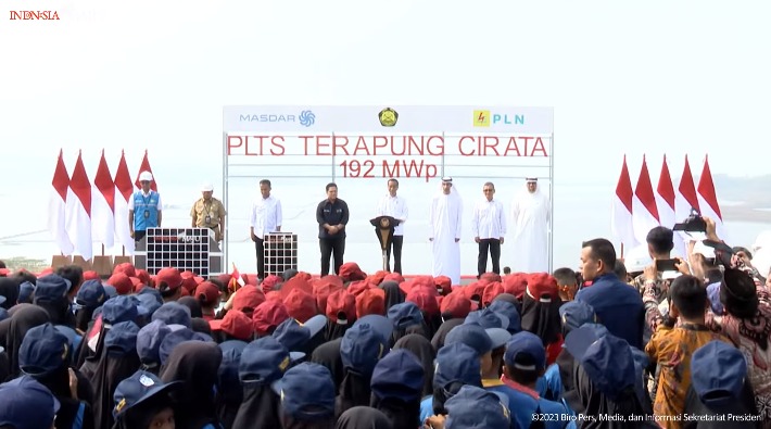 20231109 Resmikan PLTS Terapung Cirata Presiden Terbesar Asia Tenggara Ketiga Dunia