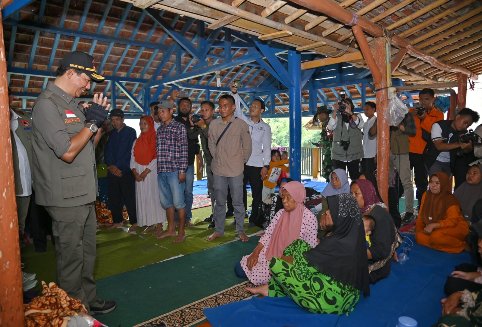 20240110 Tinjau Lokasi Tanah Longsor Subang Kepala BNPB Apresiasi Warga makin Sadar Risiko Bencana