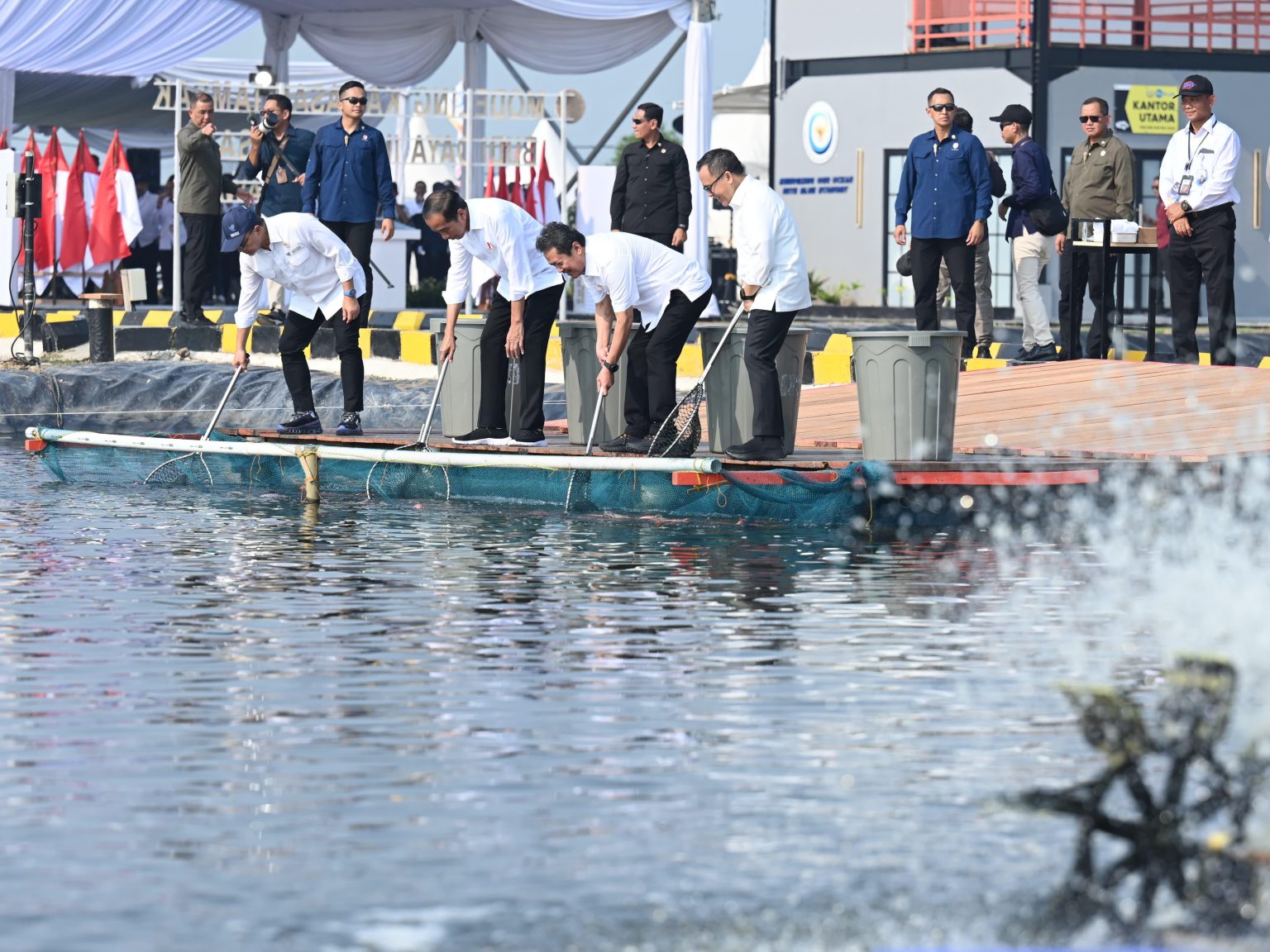 20240508 Resmikan Modeling Tambak Ikan Nila Presiden Permintaan Global Sangat Besar