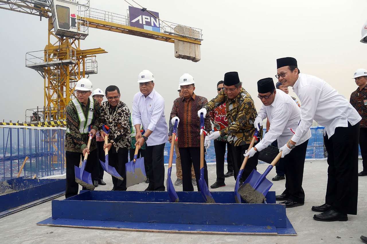 20191010 Menghadiri Topping Off Pembangunan Gedung Hasanah DMI 8