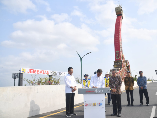 20230605 Presiden Jokowi Resmikan Jembatan Kretek 2 di Kabupaten Bantul