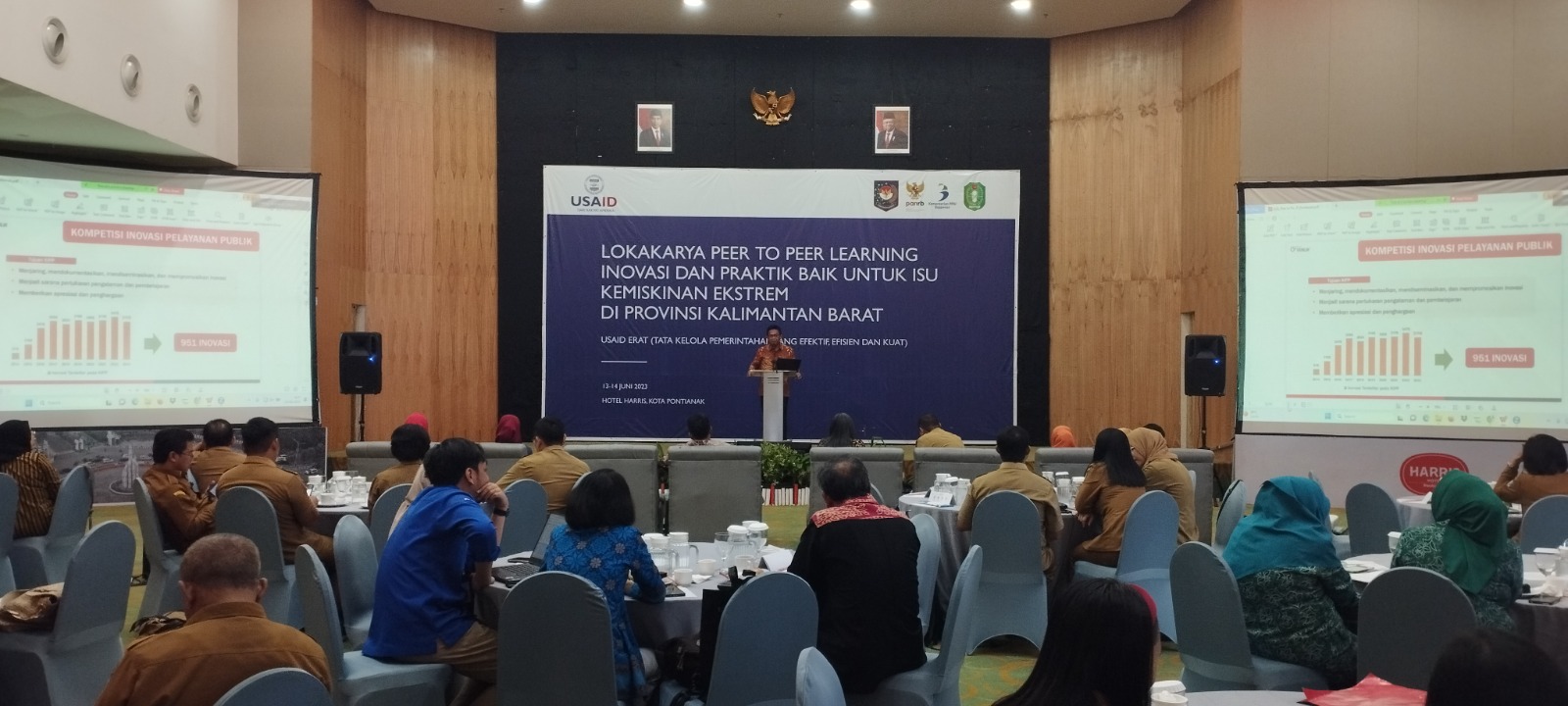 20230613 Lokakarya Peer to Peer Learning Praktik Baik Inovasi Pelayanan Publik Terkait Isu Kemiskinan Ekstrem di Provinsi Kalimantan Barat 1