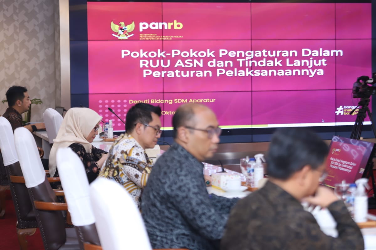 20231006 Rapat Membahas Konsep Aturan Pelaksana RUU ASN 1