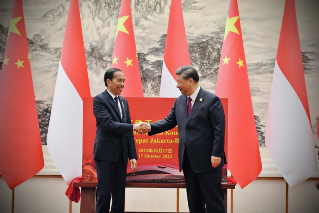 20231018 Presiden Jokowi dan Presiden Xi Jinping Bahas Investasi hingga Kerja Sama Antarmasyarakat