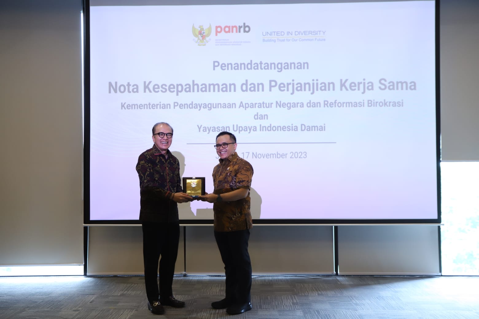 2023117 Penandatanganan MoU Kementerian PANRB dengan Yayasan Upaya Indonesia Damai UID 17