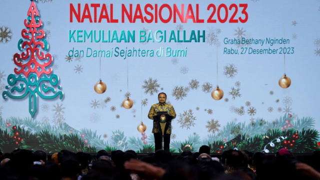 20231228 Natal Nasional 2023 Menag Ajak Masyarakat Wujudkan Perdamaian dan Kesejahteraan