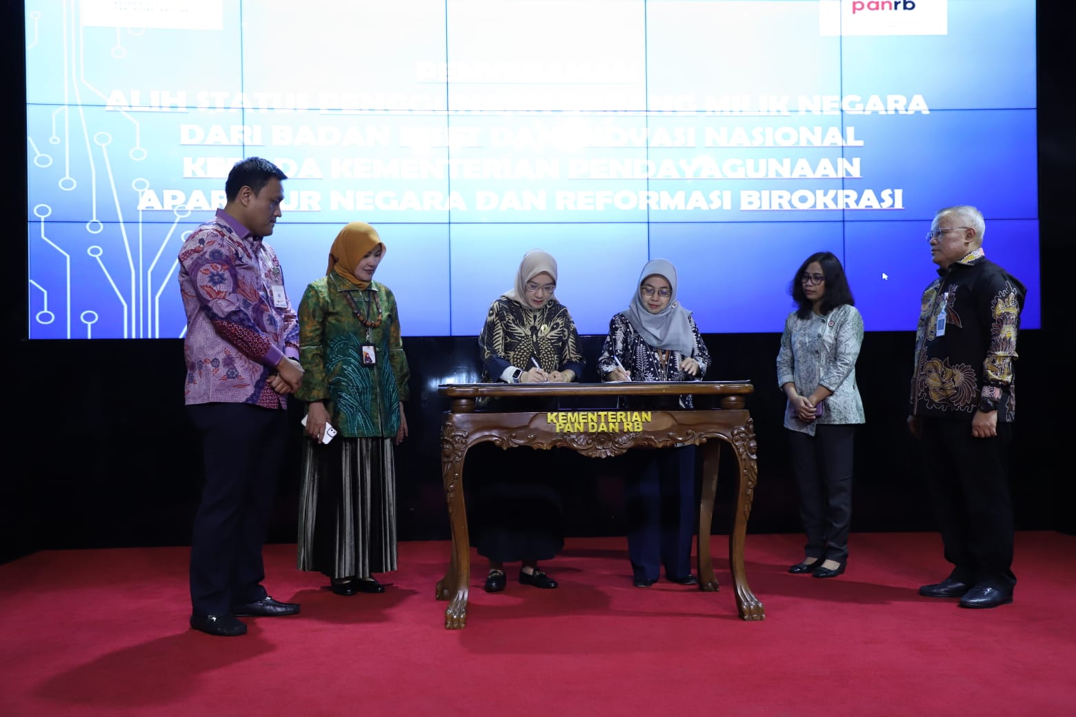 20240104 Penandatanganan Serah Terima BMN dari BRIN ke Kementerian PANRB 14