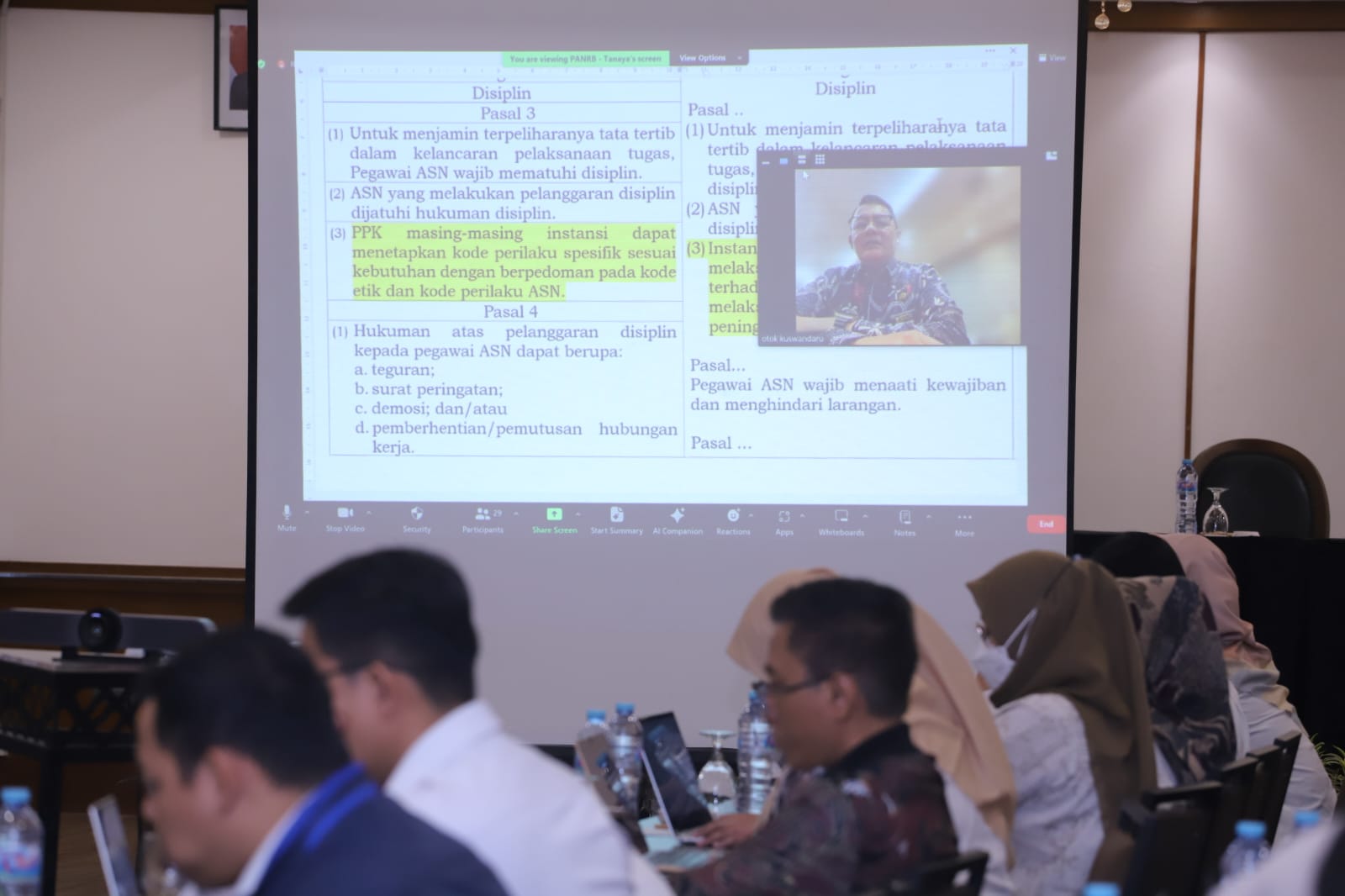 20240123 Rapat Penyusunan RPP Manajemen ASN Terkait Digitalisasi dan Hak dan Kewajiban 13