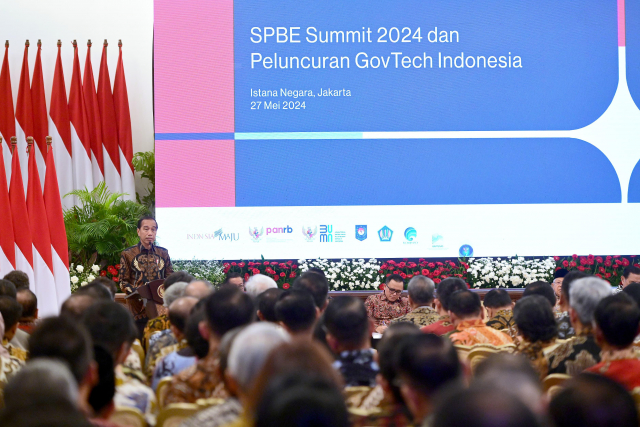 20240528 Luncurkan GovTech Indonesia Presiden Jokowi Tekankan Kemudahan Birokrasi Pelayanan Pemerintah