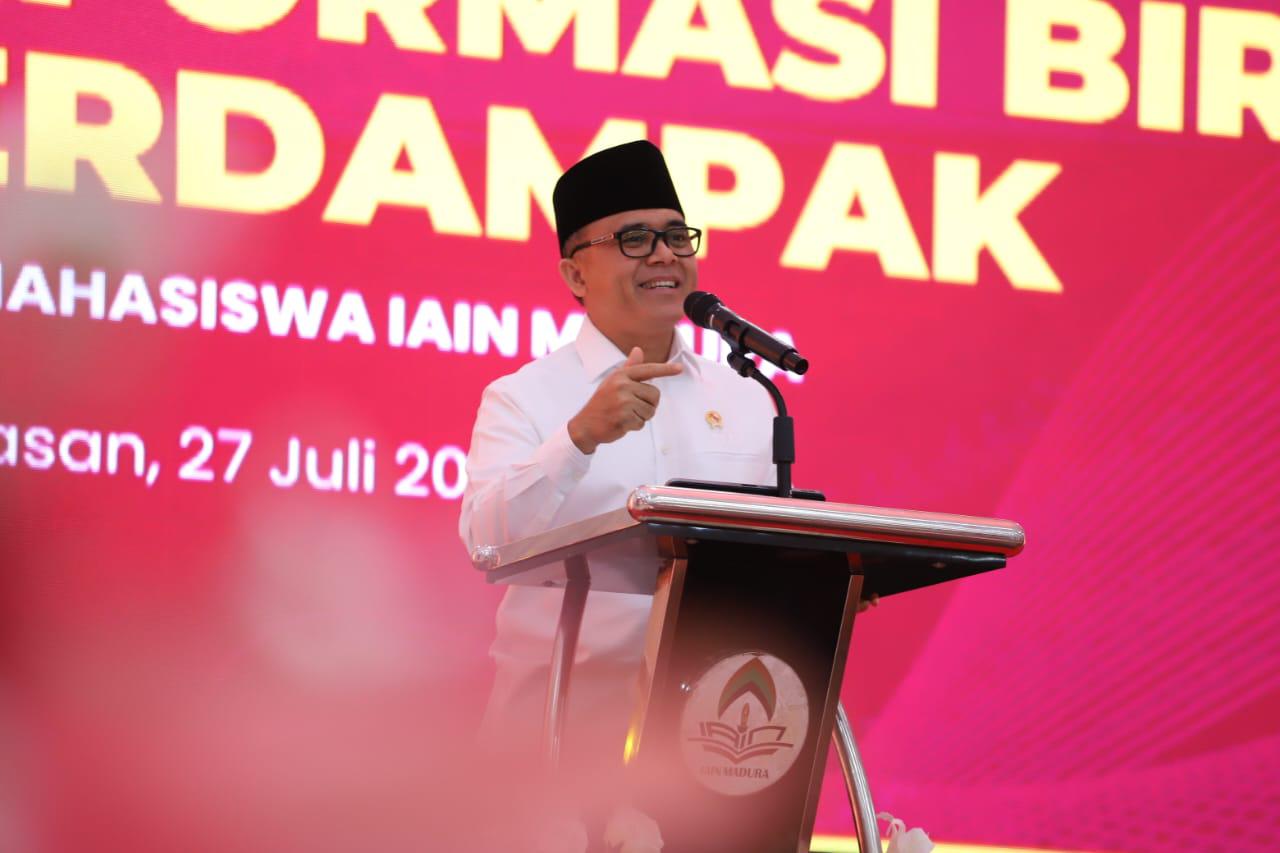 20240727 Sapa Mahasiswa dan Visitasi Alih Bentuk IAIN Madura 10